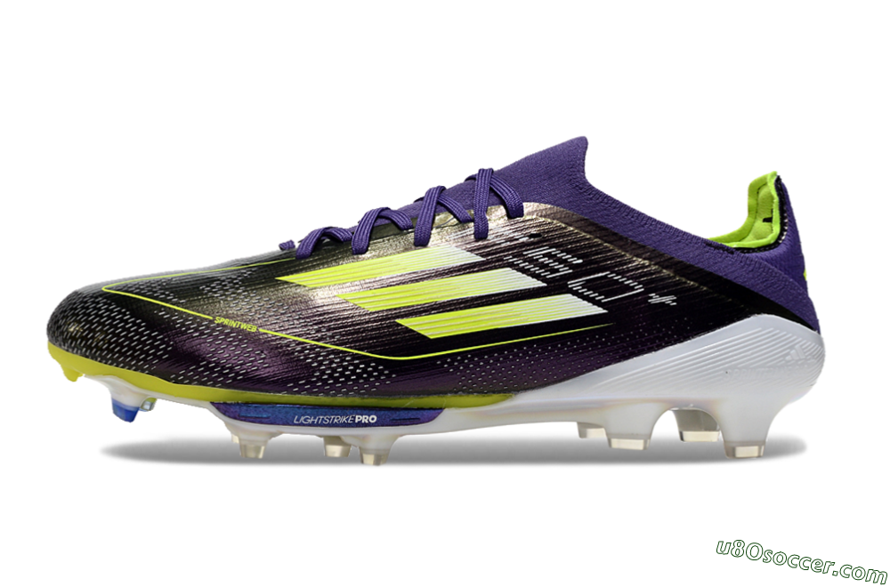 Adidas F50 Lightstrike Pro FG Firm Ground Soccer Cleats - Purple/Yellow/Blue 2