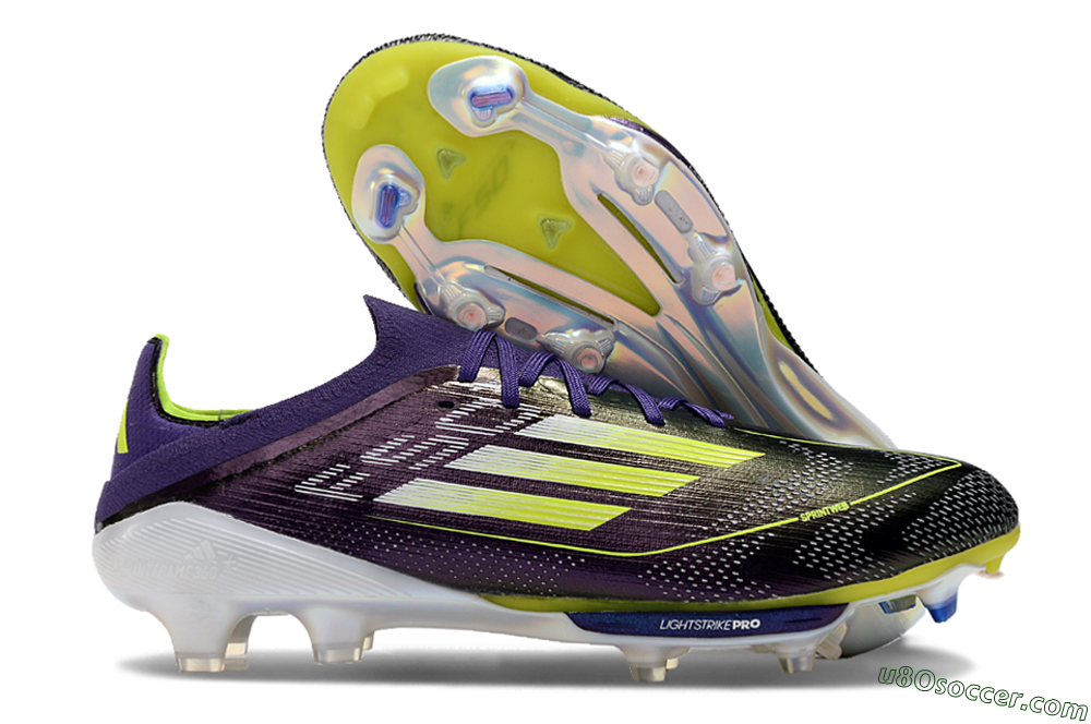 Adidas F50 Lightstrike Pro FG Firm Ground Soccer Cleats - Purple/Yellow/Blue 1