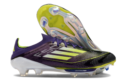 Adidas F50 Lightstrike Pro FG Firm Ground Soccer Cleats - Purple/Yellow/Blue