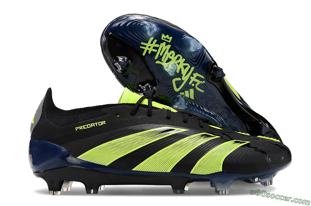 Adidas Predator Accuracy+ FG Firm Ground Soccer Cleats - Black/Yellow 1