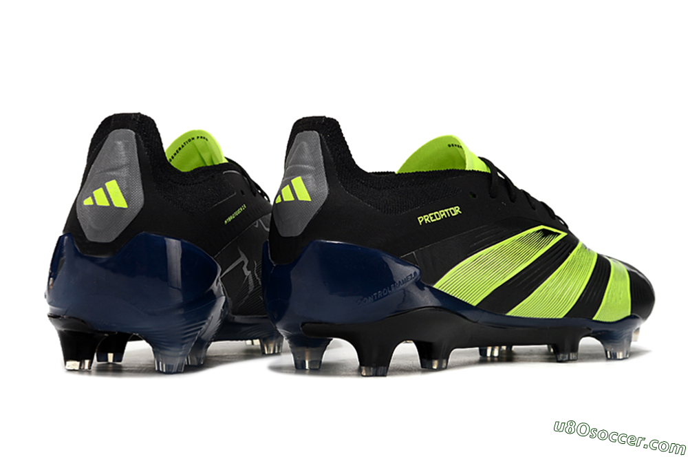 Adidas Predator Accuracy+ FG Firm Ground Soccer Cleats - Black/Yellow 6
