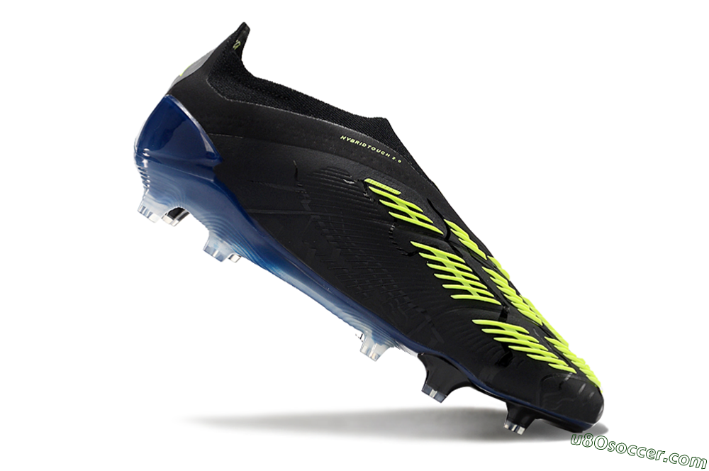 Adidas Predator Accuracy+ FG Firm Ground Soccer Cleats - Black/Yellow/Blue 4