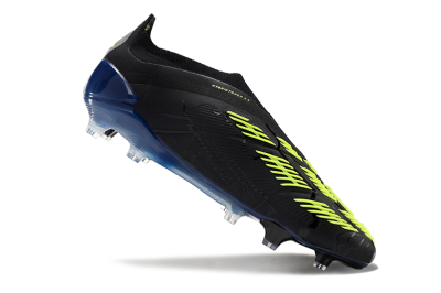 Adidas Predator Accuracy+ FG Firm Ground Soccer Cleats - Black/Yellow/Blue