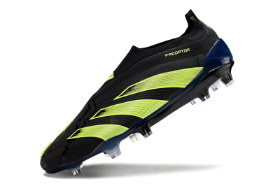 Adidas Predator Accuracy+ FG Firm Ground Soccer Cleats - Black/Yellow/Blue