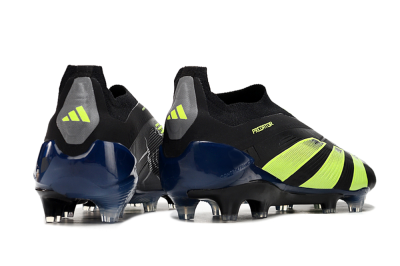 Adidas Predator Accuracy+ FG Firm Ground Soccer Cleats - Black/Yellow/Blue