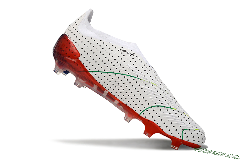 Adidas Predator Accuracy+ Laceless 24 Euphoria FG Firm Ground Soccer Cleats - White/Silver/Blue 4