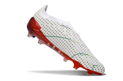 Adidas Predator Accuracy+ Laceless 24 Euphoria FG Firm Ground Soccer Cleats - White/Silver/Blue