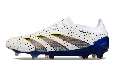 Adidas Predator 24 Elite Euphoria FG Firm Ground Soccer Cleats - White/Silver/Blue