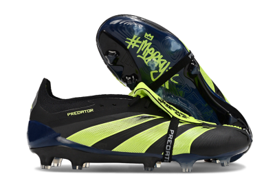 Adidas Predator Elite Foldover Tongue FG Firm Ground Soccer Cleats - Black/Yellow/Blue
