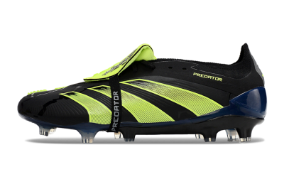 Adidas Predator Elite Foldover Tongue FG Firm Ground Soccer Cleats - Black/Yellow/Blue