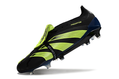 Adidas Predator Elite Foldover Tongue FG Firm Ground Soccer Cleats - Black/Yellow/Blue