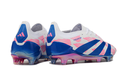 Adidas Predator Accuracy Elite FG Firm Ground Soccer Cleats - White/Pink/Blue