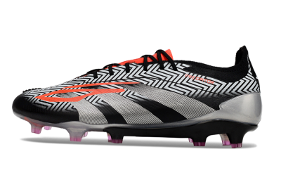 Adidas Predator Accuracy Elite FG Firm Ground Soccer Cleats - White/Black/Red/Silver