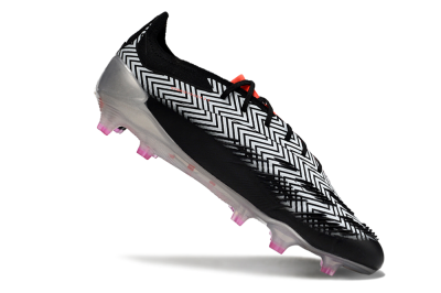 Adidas Predator Accuracy Elite FG Firm Ground Soccer Cleats - White/Black/Red/Silver