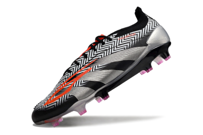 Adidas Predator Accuracy Elite FG Firm Ground Soccer Cleats - White/Black/Red/Silver