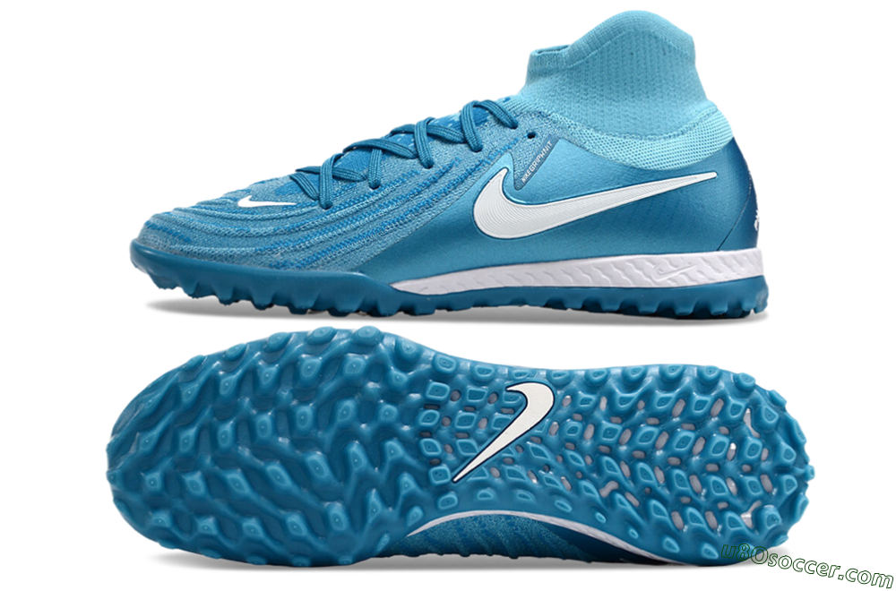 Nike Phantom Luna Elite TF Artificial Turf Soccer Shoes - Jade/White/Blue 0