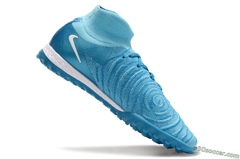 Nike Phantom Luna Elite TF Artificial Turf Soccer Shoes - Jade/White/Blue 4