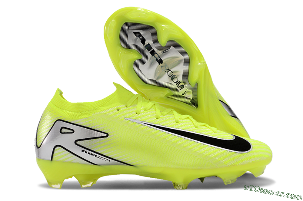 Nike Air Zoom Mercurial Vapor 16 Elite FG Firm Ground Soccer Cleats - Yellow/Black/Silver/Grey 1
