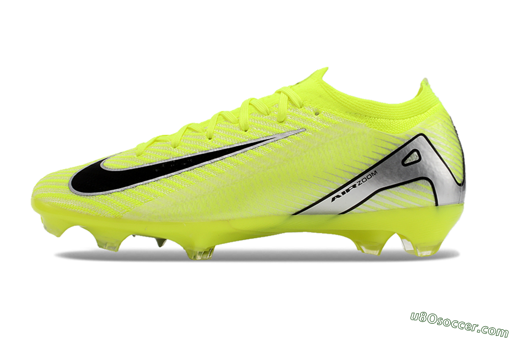 Nike Air Zoom Mercurial Vapor 16 Elite FG Firm Ground Soccer Cleats - Yellow/Black/Silver/Grey 2