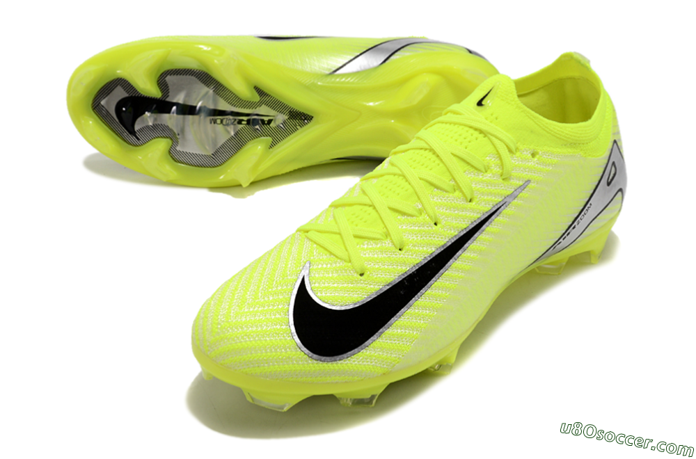 Nike Air Zoom Mercurial Vapor 16 Elite FG Firm Ground Soccer Cleats - Yellow/Black/Silver/Grey 3