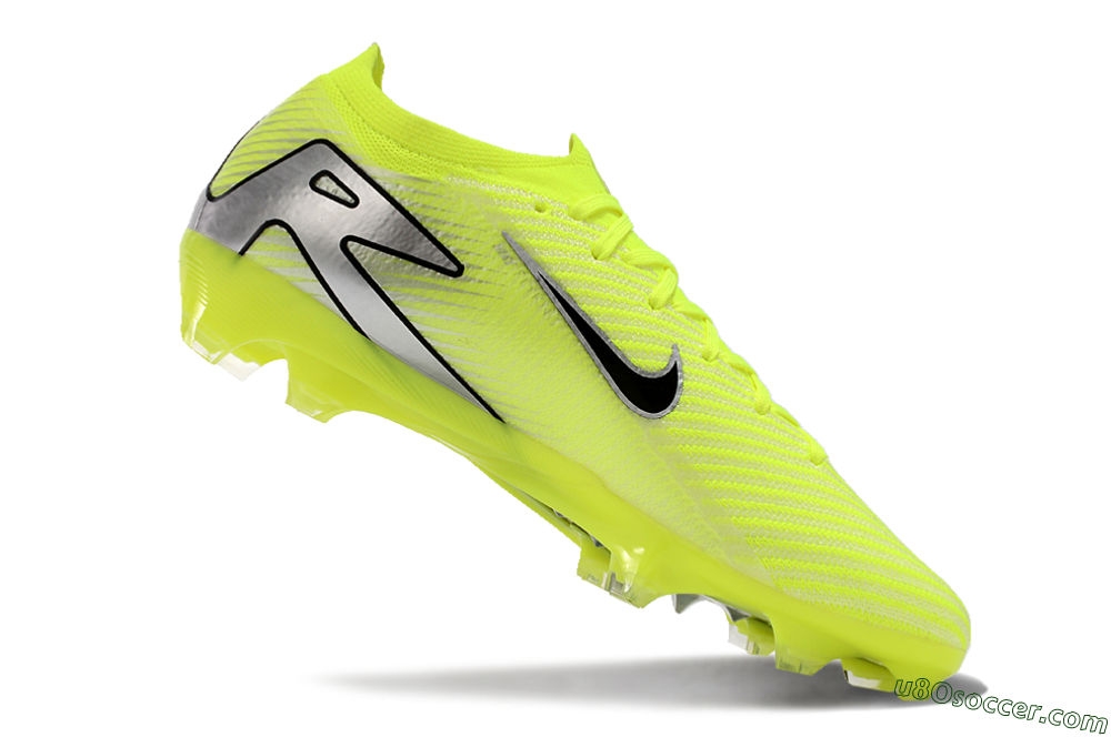 Nike Air Zoom Mercurial Vapor 16 Elite FG Firm Ground Soccer Cleats - Yellow/Black/Silver/Grey 4
