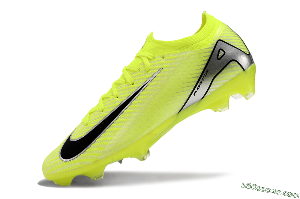 Nike Air Zoom Mercurial Vapor 16 Elite FG Firm Ground Soccer Cleats - Yellow/Black/Silver/Grey 5