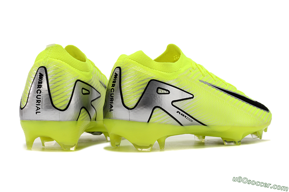 Nike Air Zoom Mercurial Vapor 16 Elite FG Firm Ground Soccer Cleats - Yellow/Black/Silver/Grey 6