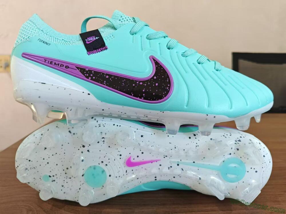 Nike Tiempo Legend 10 Elite FG Firm Ground Soccer Cleats - Blue/Black/Purple