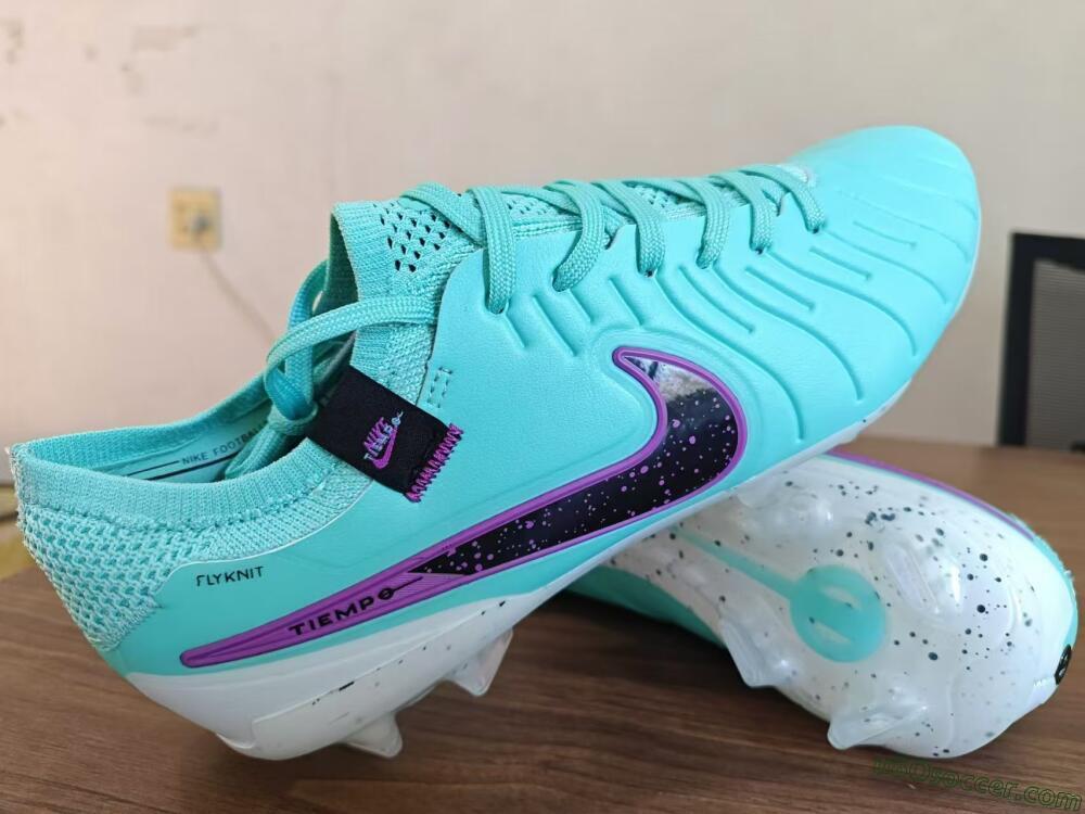 Nike Tiempo Legend 10 Elite FG Firm Ground Soccer Cleats - Blue/Black/Purple