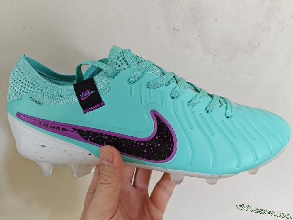 Nike Tiempo Legend 10 Elite FG Firm Ground Soccer Cleats - Blue/Black/Purple