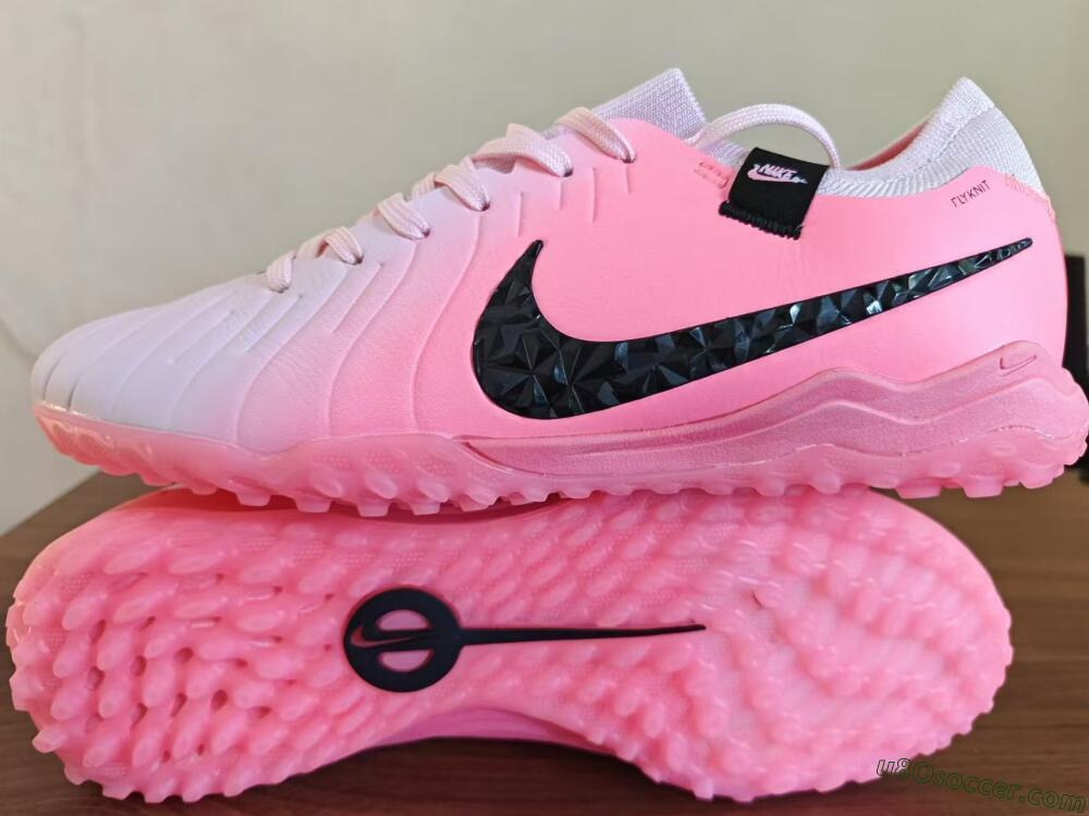 Nike Tiempo Legend 10 Elite TF Artificial Turf Soccer Shoes - Pink/White/Black