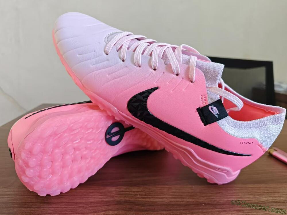Nike Tiempo Legend 10 Elite TF Artificial Turf Soccer Shoes - Pink/White/Black