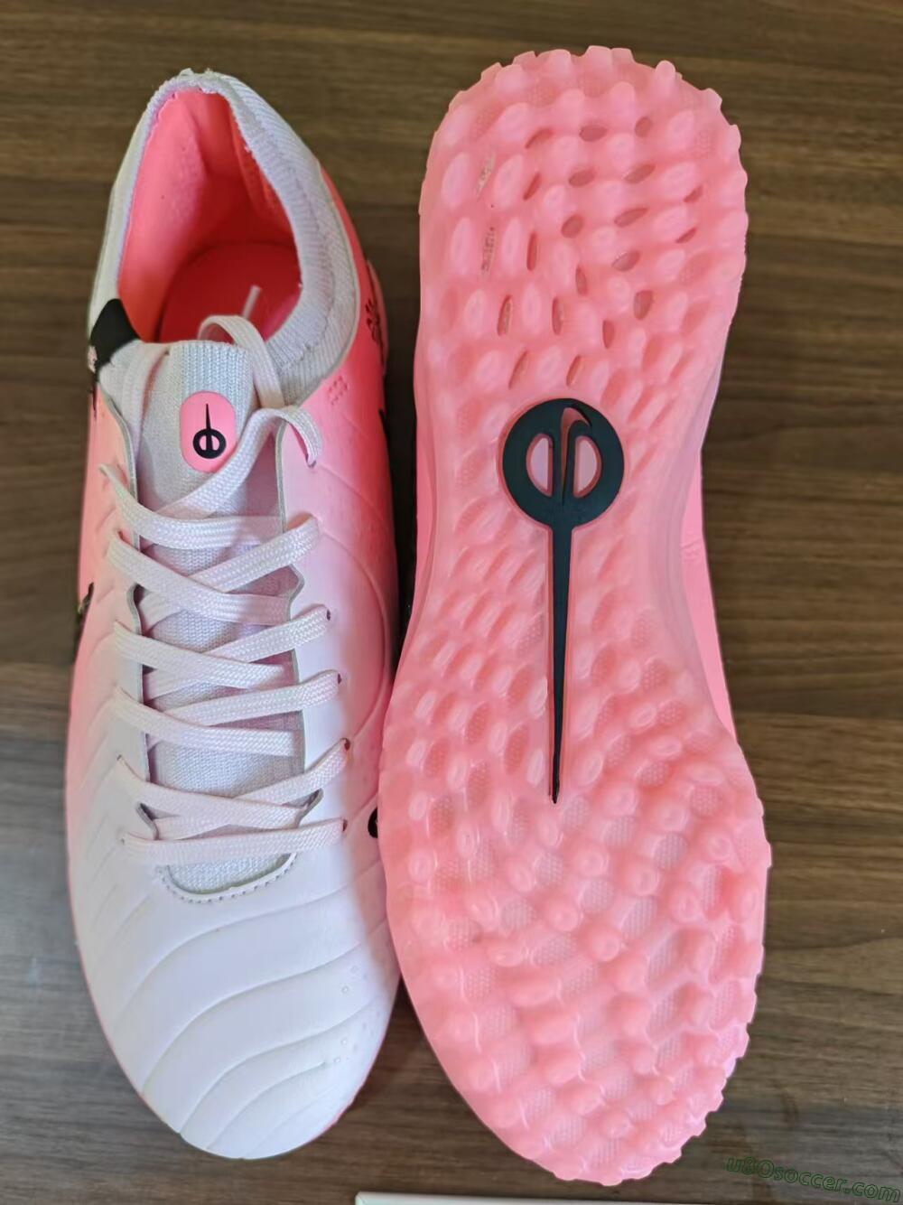 Nike Tiempo Legend 10 Elite TF Artificial Turf Soccer Shoes - Pink/White/Black