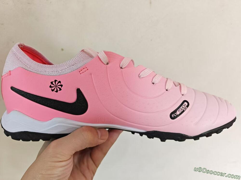 Nike Tiempo Legend 10 Academy TF Artificial Turf Soccer Shoes - Pink/Black/White