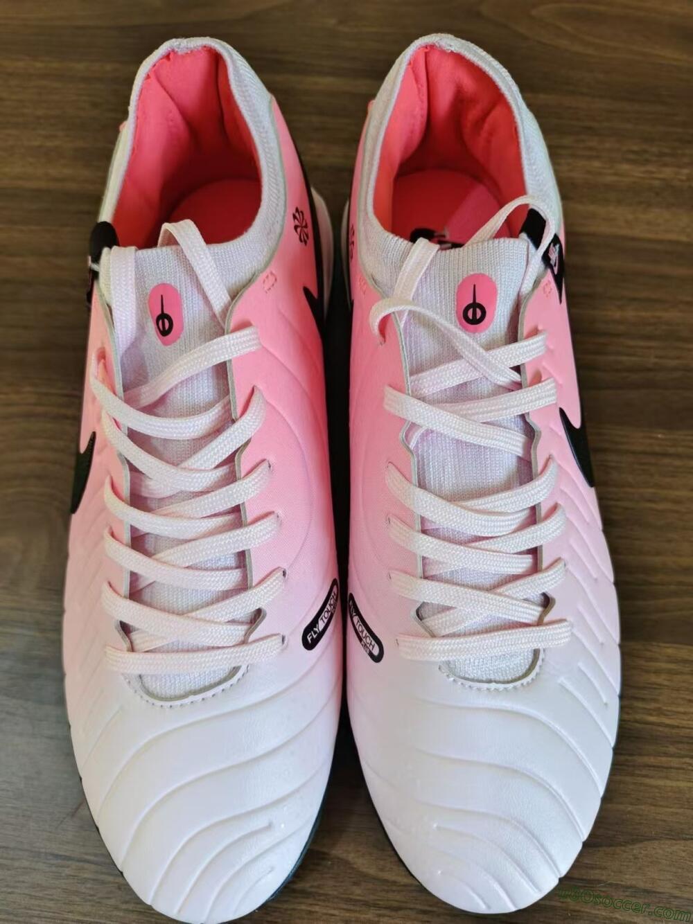 Nike Tiempo Legend 10 Academy TF Artificial Turf Soccer Shoes - Pink/Black/White