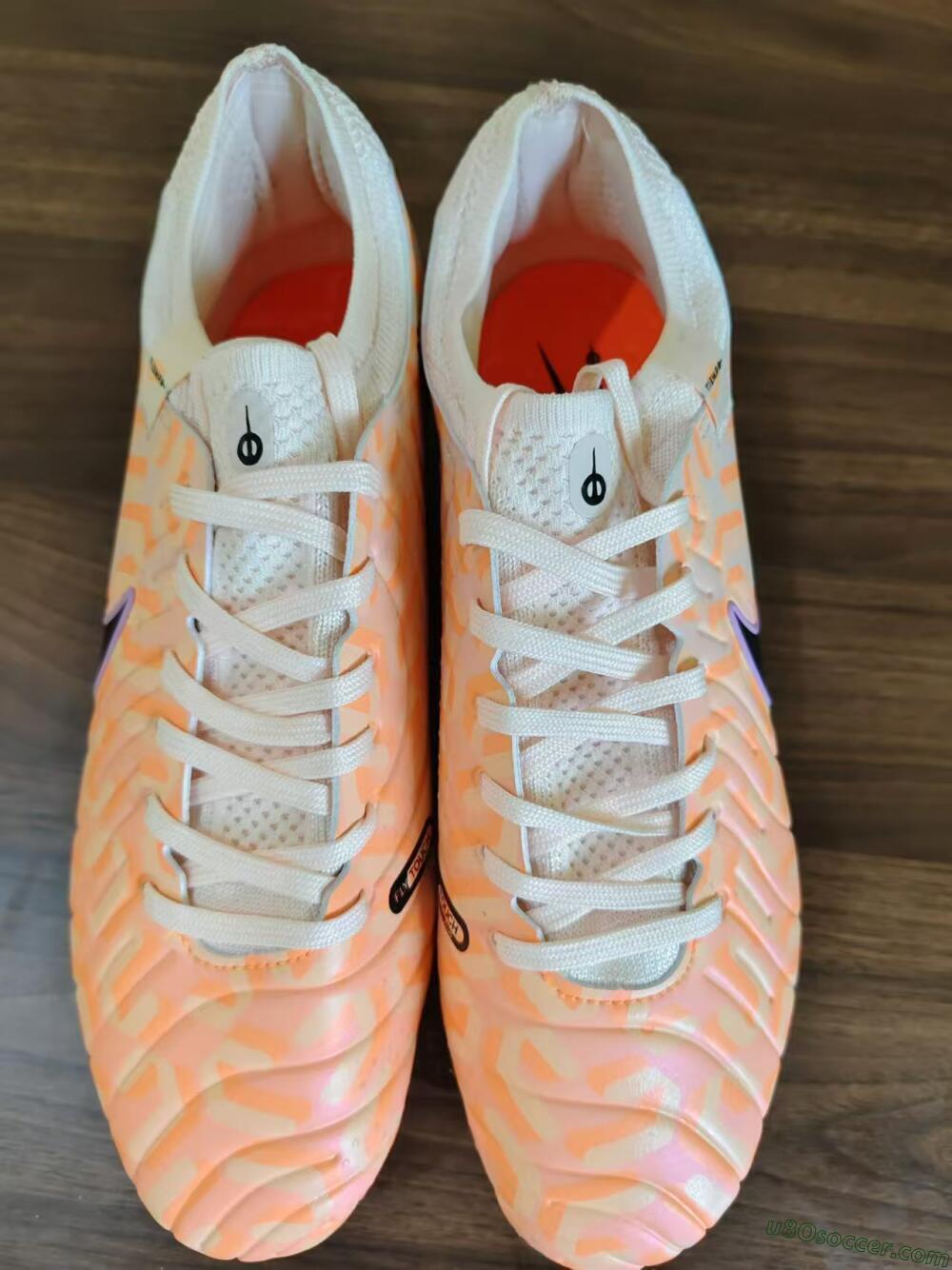 Nike Tiempo Legend 10 Elite FG Firm Ground Soccer Cleats - Orange/Black/Purple