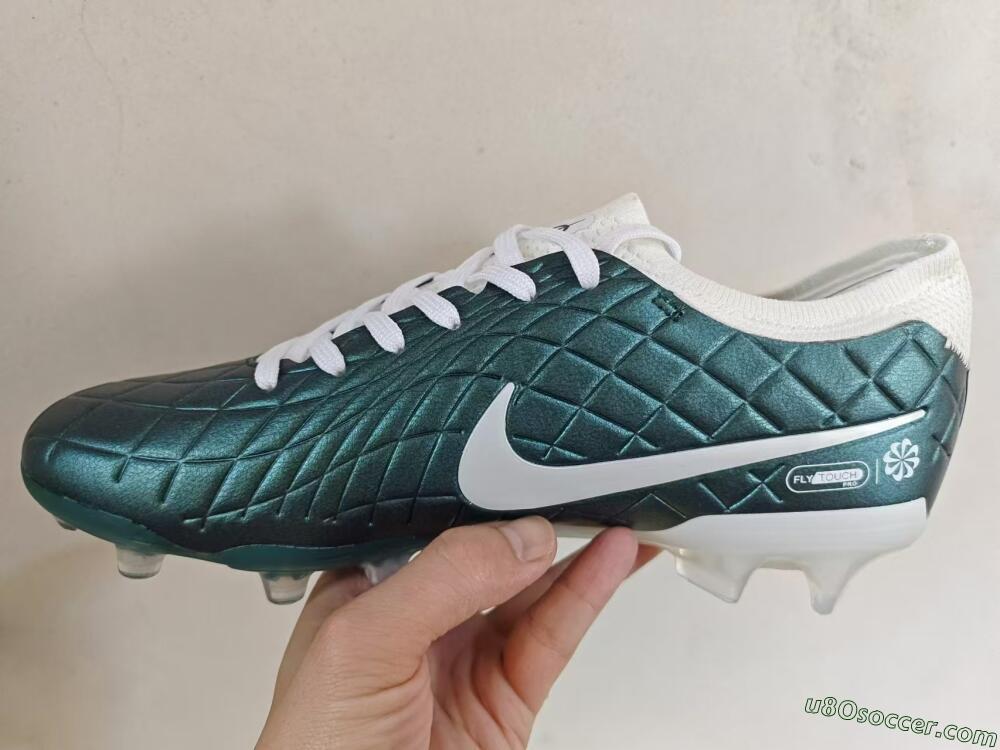 Nike Tiempo Legend 10 Elite FG Firm Ground Soccer Cleats - Jade/White