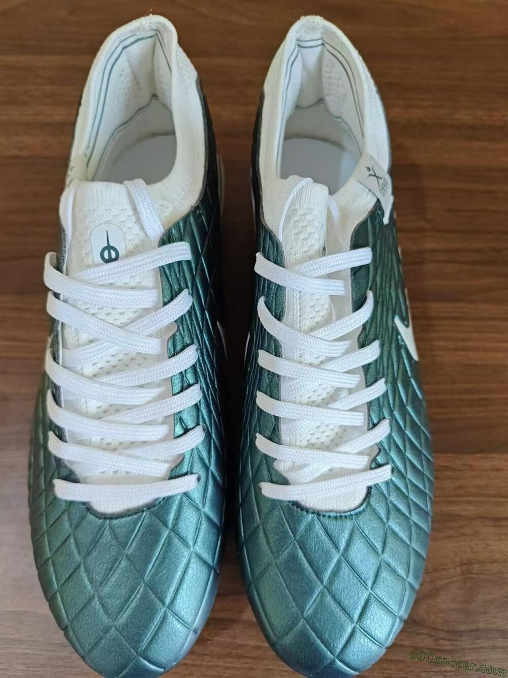 Nike Tiempo Legend 10 Elite FG Firm Ground Soccer Cleats - Jade/White