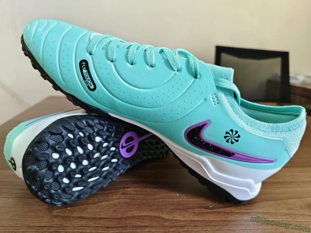 Nike Tiempo Legend 10 TF Artificial Turf Soccer Shoes - Blue/Black/Purple