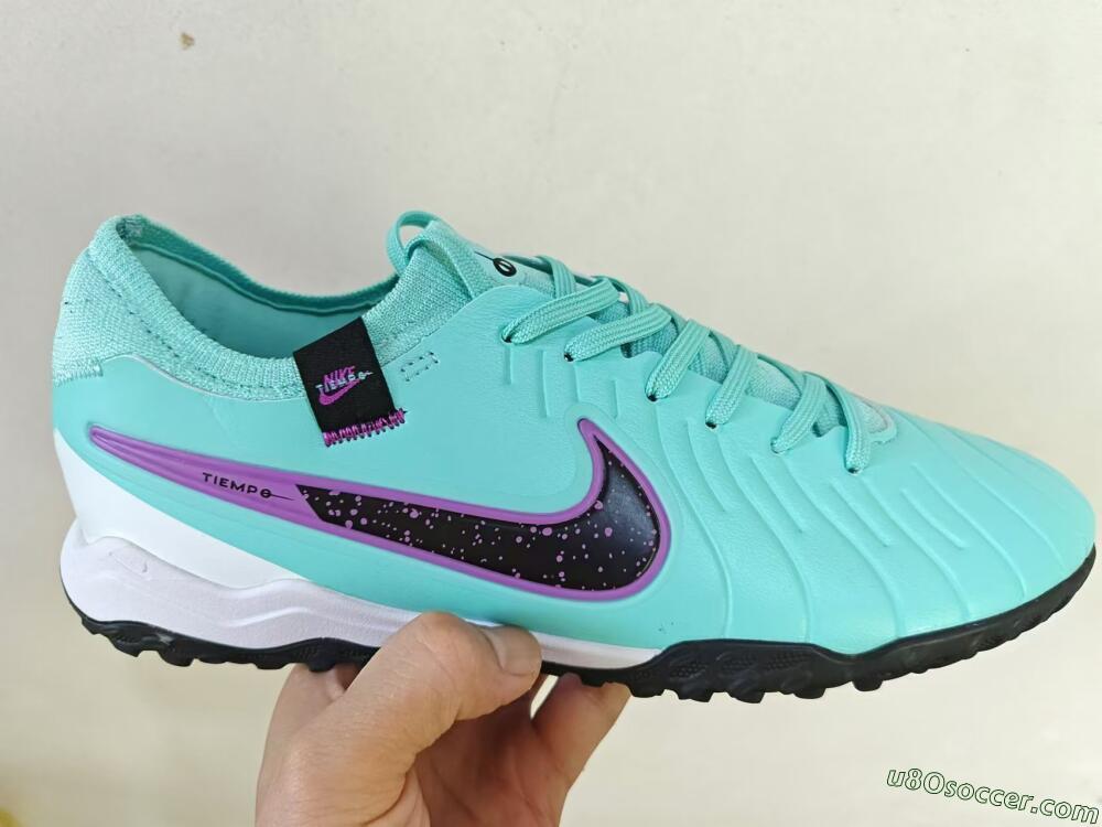 Nike Tiempo Legend 10 TF Artificial Turf Soccer Shoes - Blue/Black/Purple