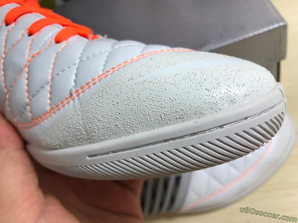 Nike Lunar Gato 2 IC Indoor & Futsal Soccer Shoes - White/Grey/Orange