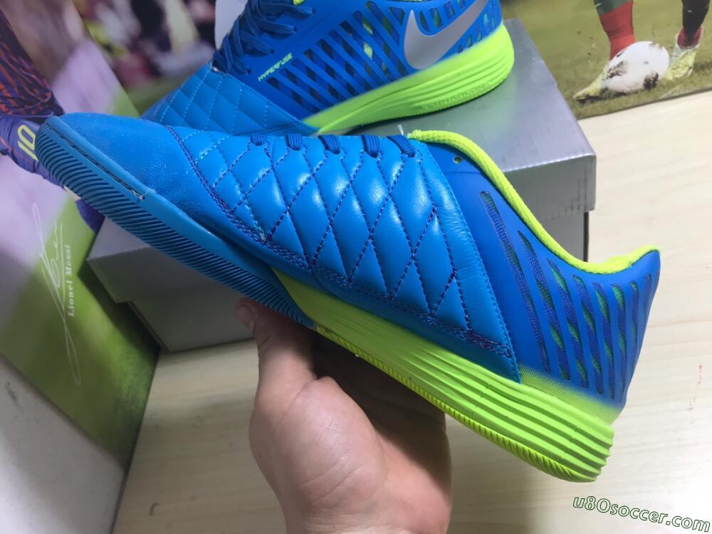 Nike Lunar Gato 2 IC Indoor & Futsal Soccer Shoes - Jade/White/Yellow