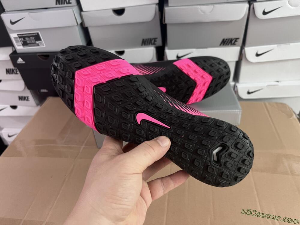 Nike Air Zoom Mercurial Superfly 10 Elite TF Artificial Turf Soccer Shoes - Black/Pink