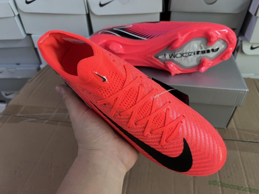 Nike Air Zoom Mercurial Vapor 16 Elite FG Firm Ground Soccer Cleats - Red/White/Black