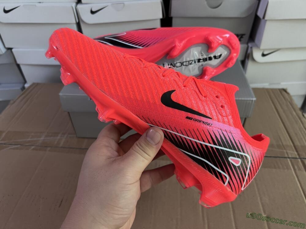 Nike Air Zoom Mercurial Vapor 16 Elite FG Firm Ground Soccer Cleats - Red/White/Black