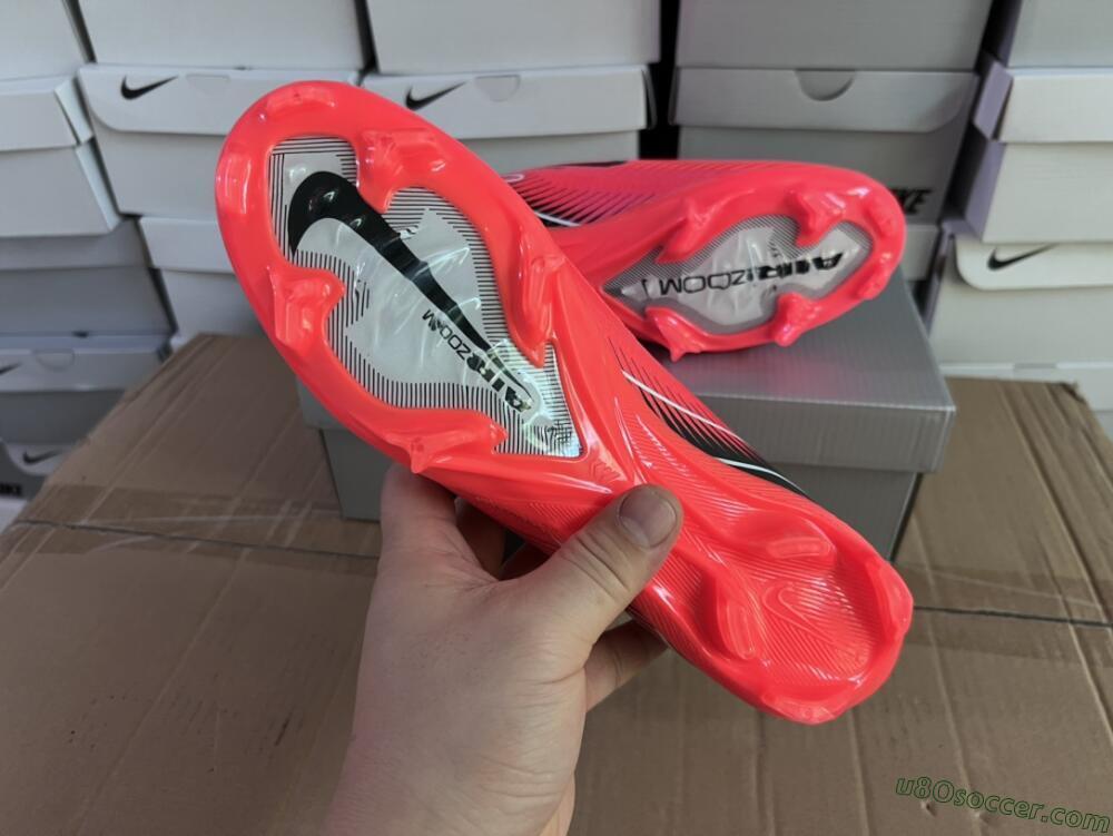 Nike Air Zoom Mercurial Vapor 16 Elite FG Firm Ground Soccer Cleats - Red/White/Black