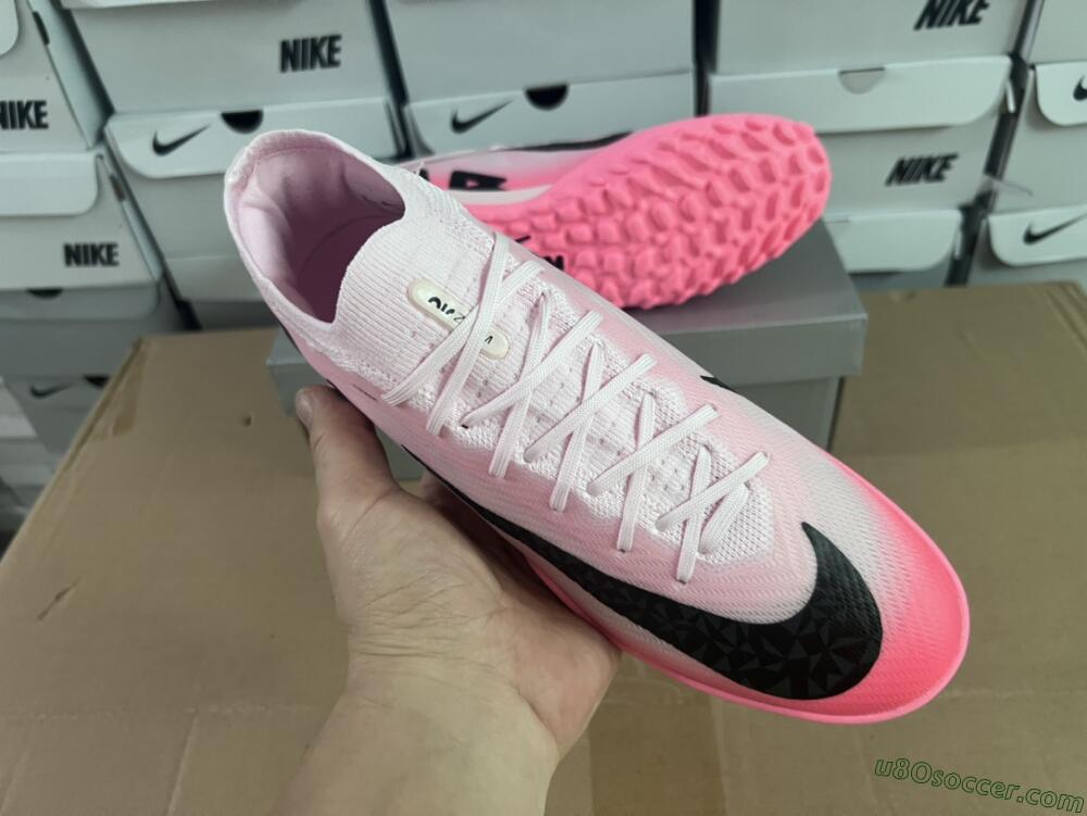 Nike Air Zoom Mercurial Vapor 15 Elite TF Artificial Turf Soccer Shoes - Pink/Black