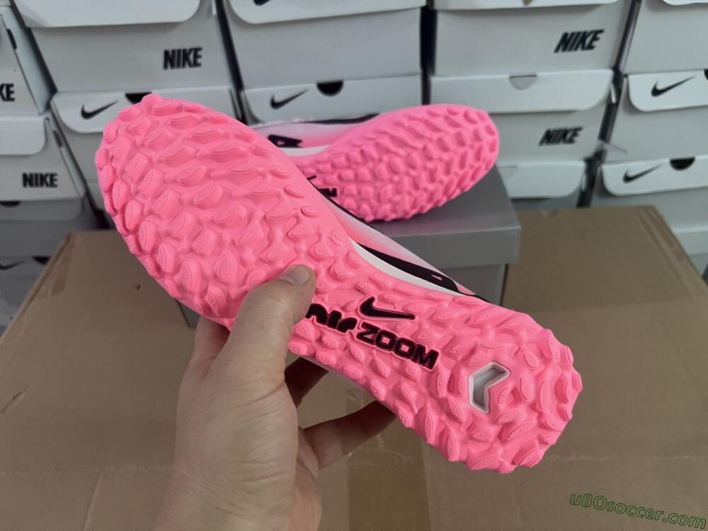 Nike Air Zoom Mercurial Vapor 15 Elite TF Artificial Turf Soccer Shoes - Pink/Black