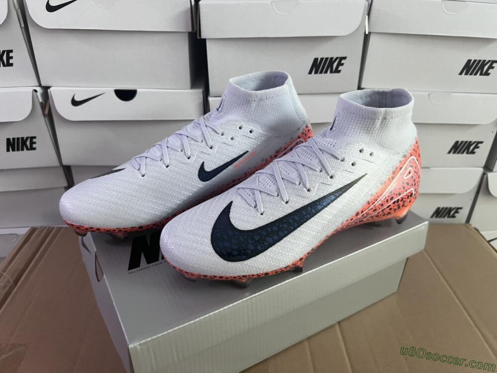 Nike Air Zoom Mercurial Superfly 10 Elite FG Firm Ground Soccer Cleats - Grey/Leopard/Gold
