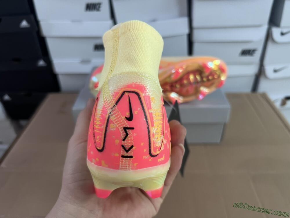 Nike Air Zoom Mercurial Superfly 10 Elite FG Firm Ground Soccer Cleats - Yellow/Black/Pink/Gold